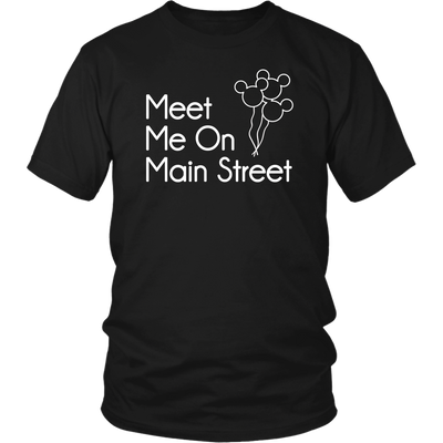 Meet Me On Main Street Ladies & Men's Tshirt
