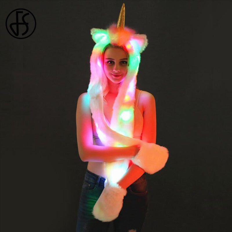 Unicorn LED Hat & Scarf