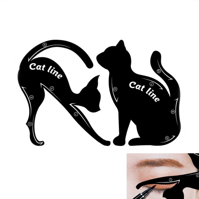 Cat Eyeliner Stencil set