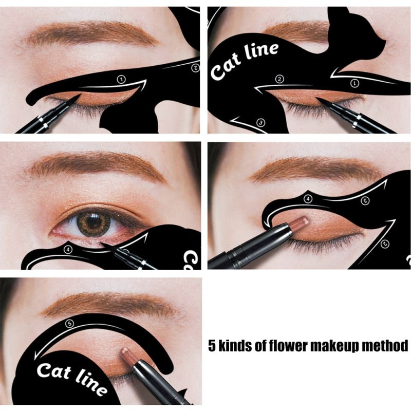 Cat Eyeliner Stencil set