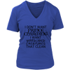 Cleaning Woodland Creatures Ladies V-Neck Shirt