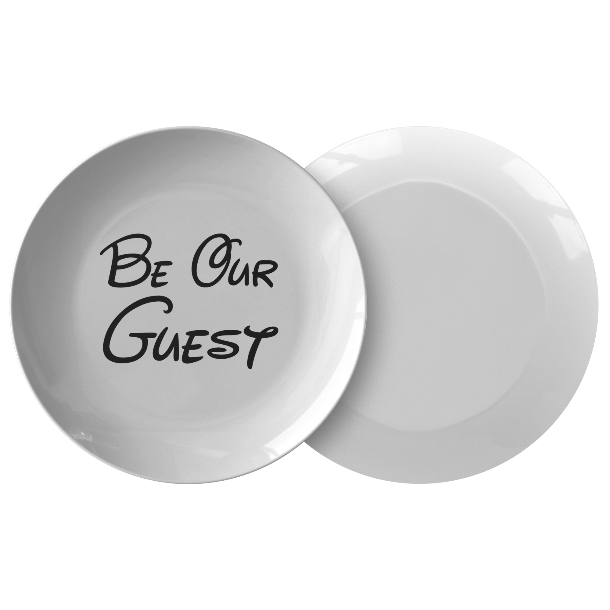 Be Our Guest Disney inspired Dinner Plate