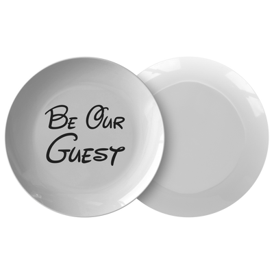 Be Our Guest Disney inspired Dinner Plate