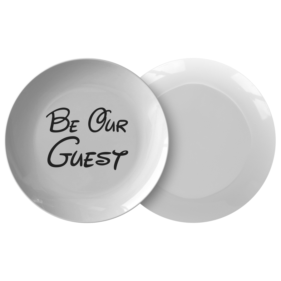 Be Our Guest Disney inspired Dinner Plate
