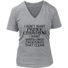 Cleaning Woodland Creatures Ladies V-Neck Shirt