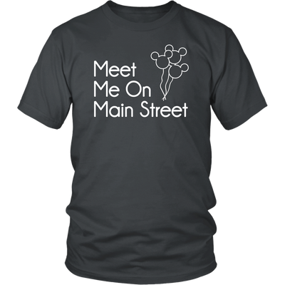 Meet Me On Main Street Ladies & Men's Tshirt