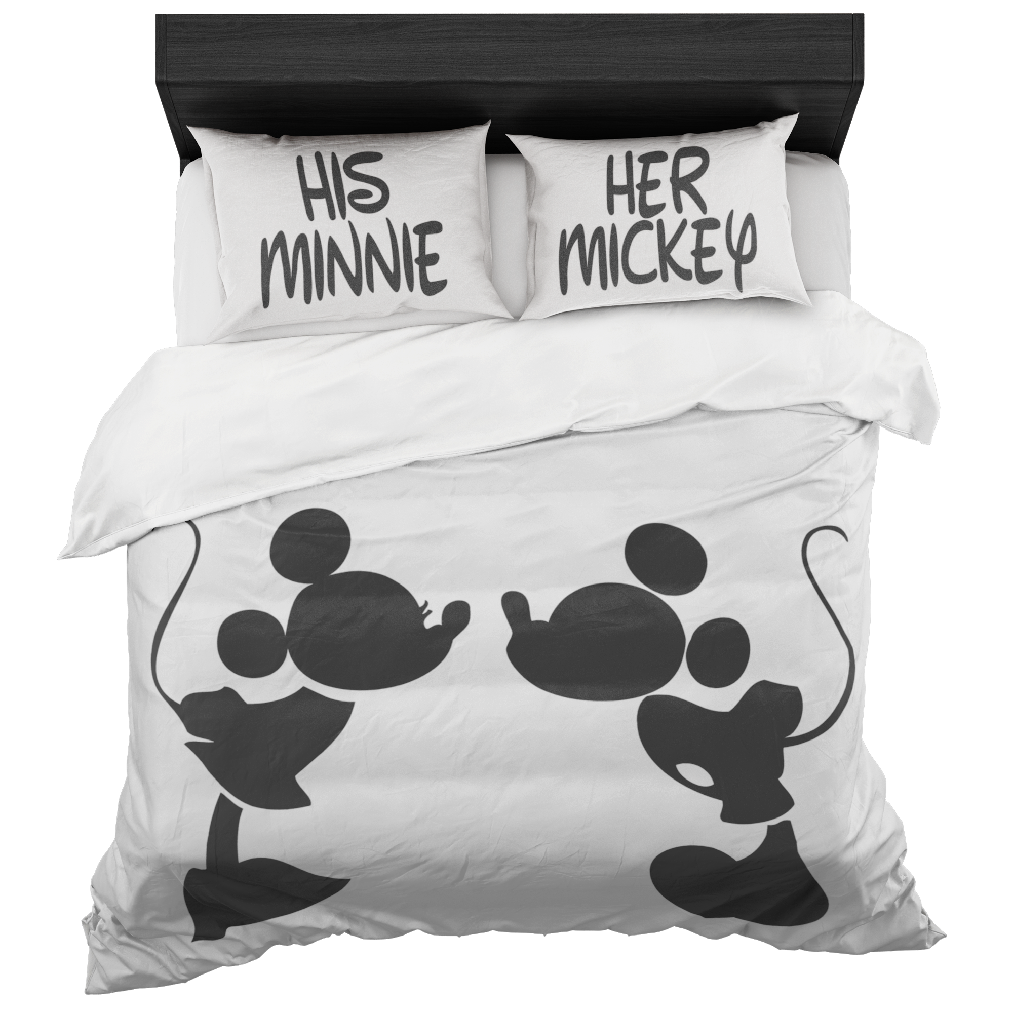 Minnie & Mickey Kissing Bed In A Bag Set