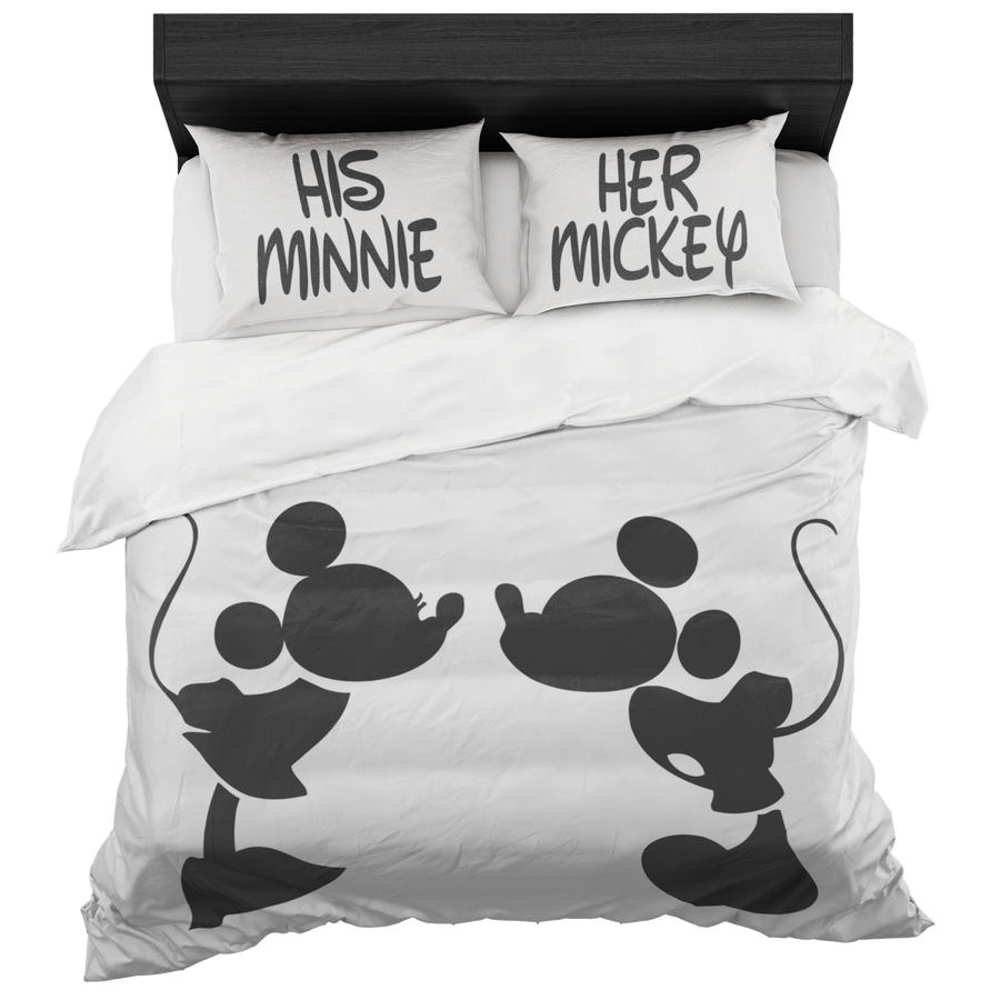 Minnie & Mickey Kissing Bed In A Bag Set