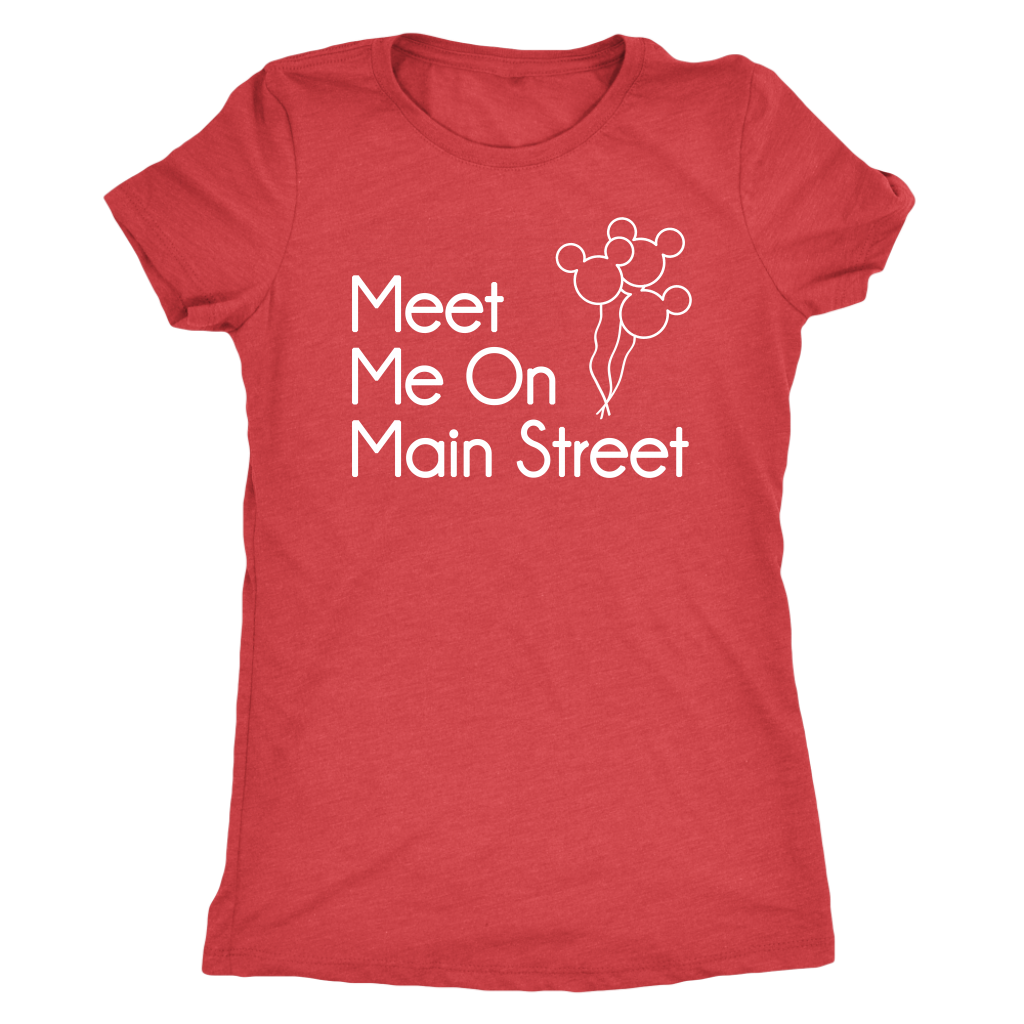 Meet Me On Main Street Ladies & Men's Tshirt