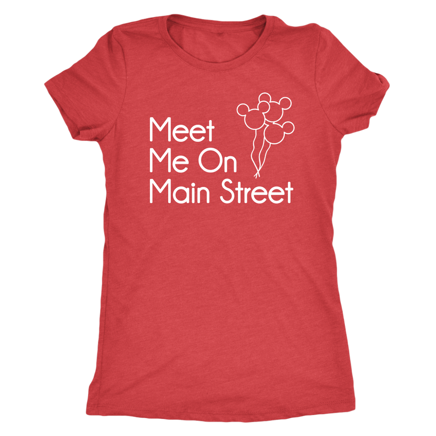 Meet Me On Main Street Ladies & Men's Tshirt