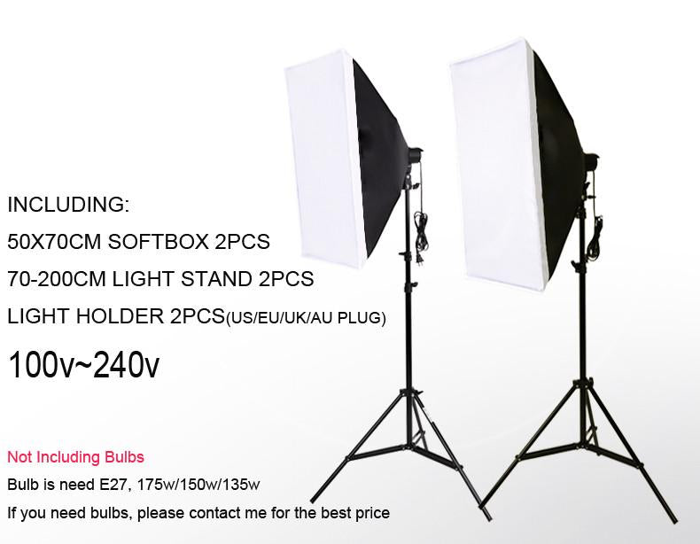 Single Lamp Photography Softbox Kit