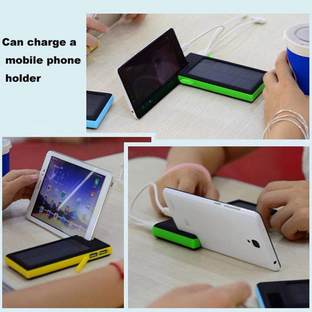 High Quality 12000mAh Dual USB Solar Power Bank