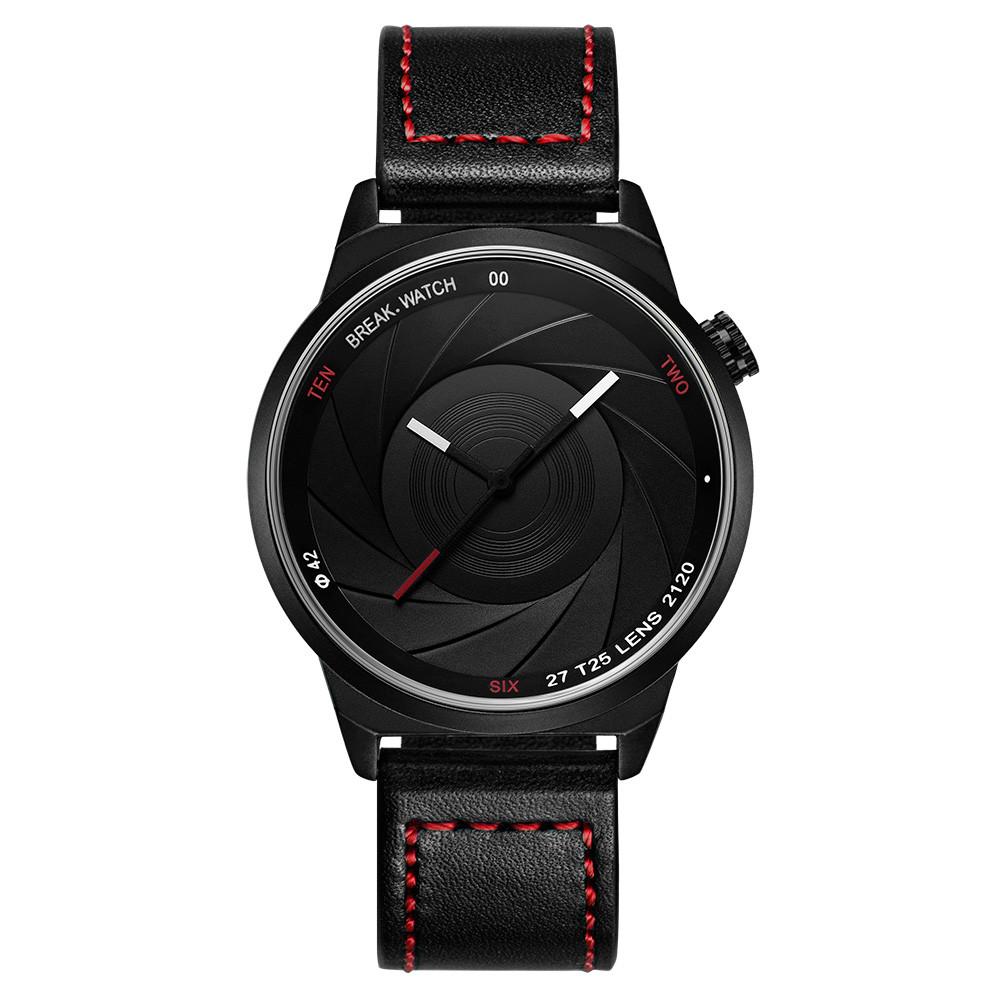 Break Original Luxury Quartz Camera Aperture Watch