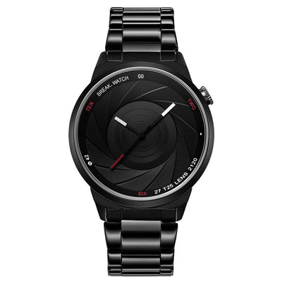 Break Original Luxury Quartz Camera Aperture Watch