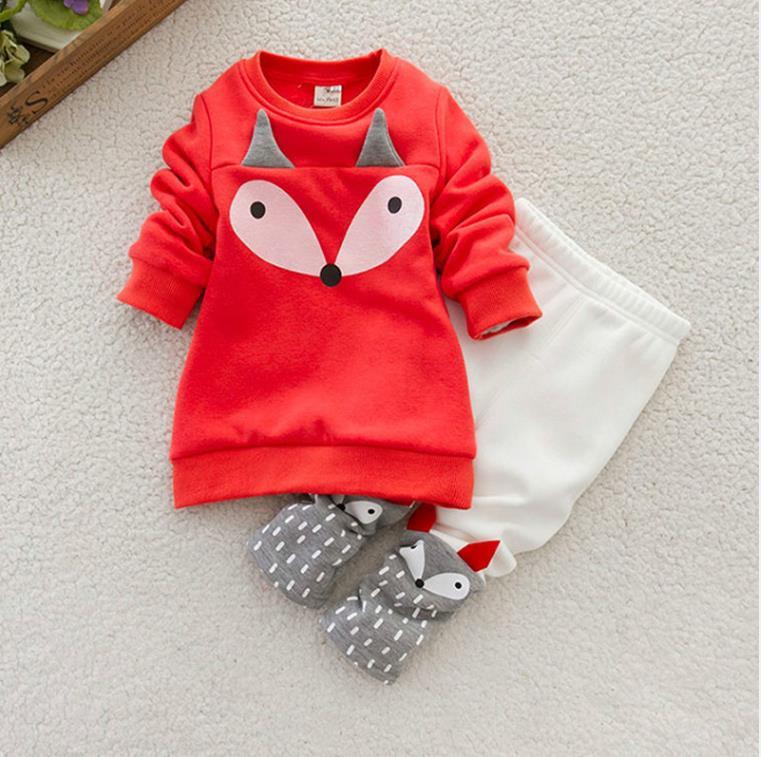 Girls Fox Sweater & Leggings