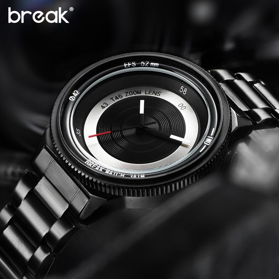 Break Original Luxury Quartz Camera Lens Watch