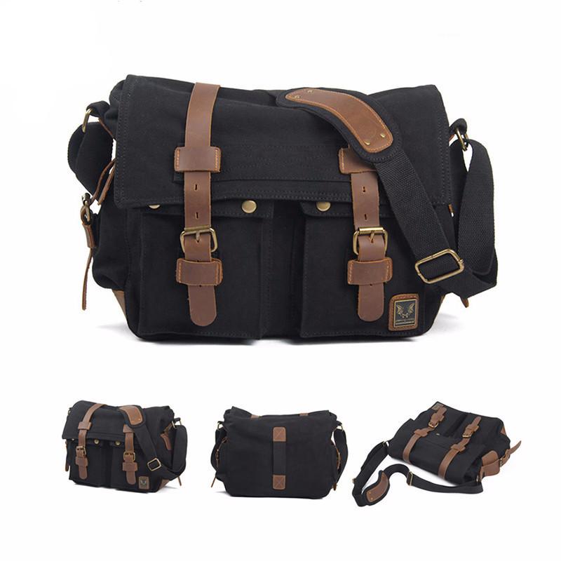 Canvas Vintage Camera Shoulder Bag