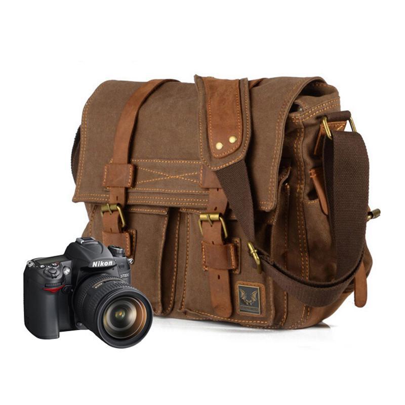 Canvas Vintage Camera Shoulder Bag