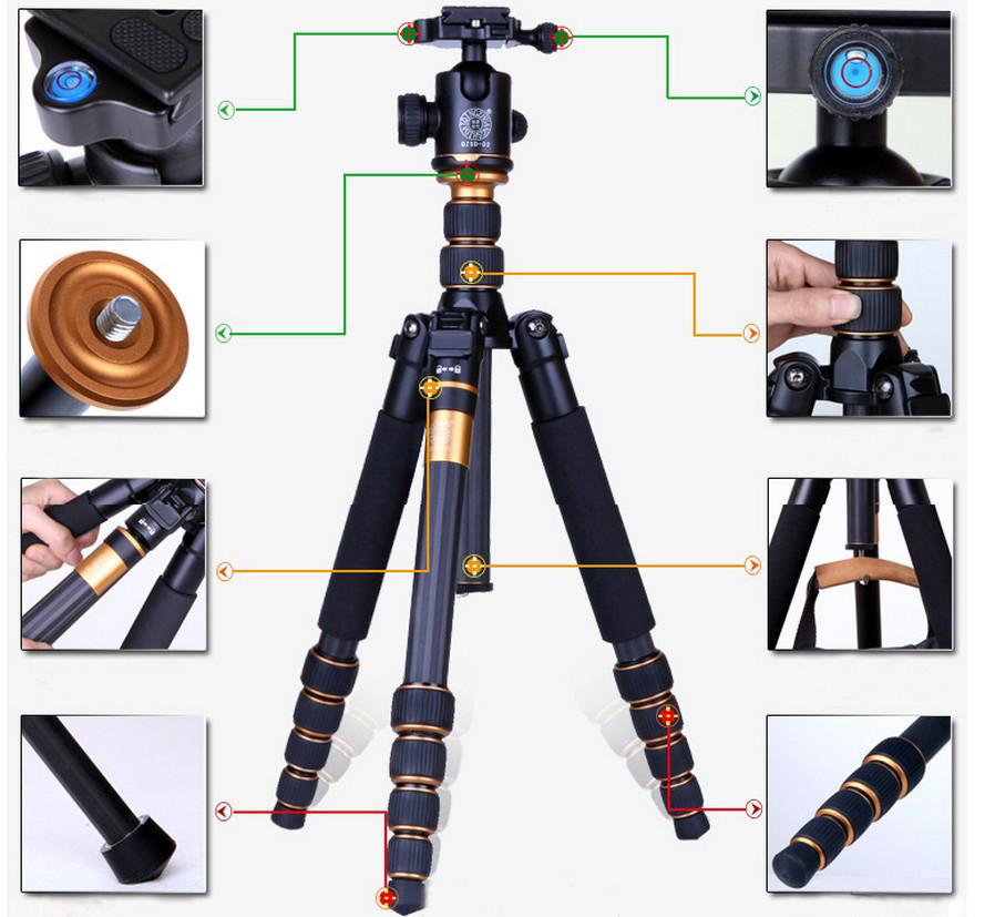 Professional Carbon Fiber Tripod/Monopod - Max Loading 15Kg