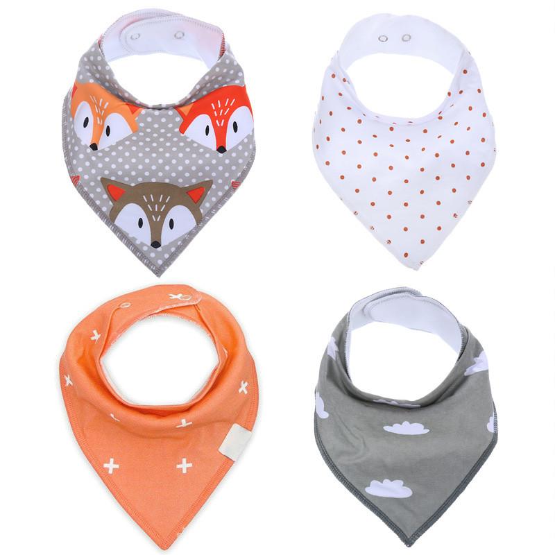 4Pcs Baby Bandana Bibs