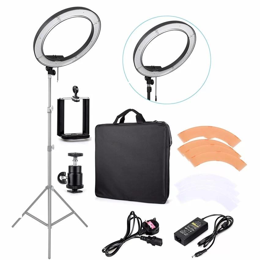 18" Ring Light - 240pcs LED 5500K Dimmable Continuous Macro Ring Light