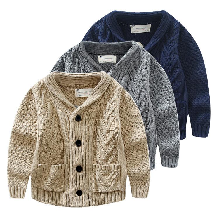 Boys Cable Knit Cardigan