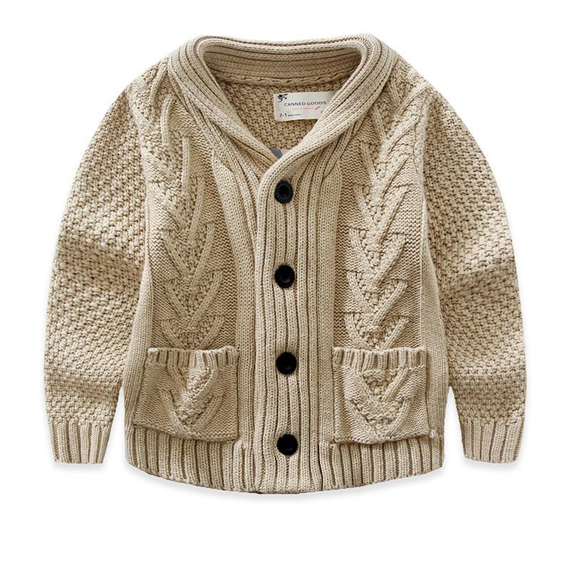 Boys Cable Knit Cardigan