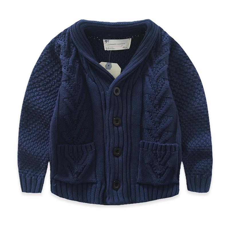 Boys Cable Knit Cardigan