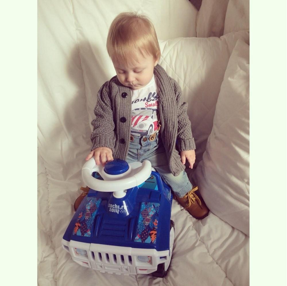 Boys Cable Knit Cardigan