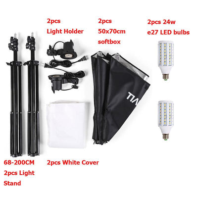 Single Lamp Photography Softbox Kit
