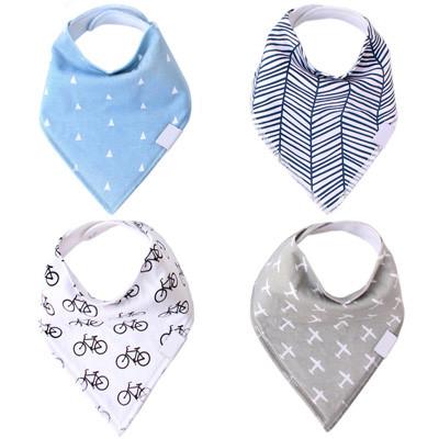4Pcs Baby Bandana Bibs
