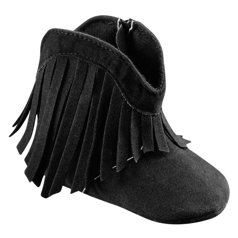 Baby Fringe Moccasin Boots
