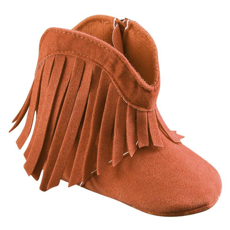 Baby Fringe Moccasin Boots