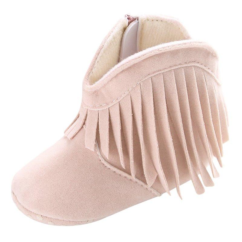 Baby Fringe Moccasin Boots