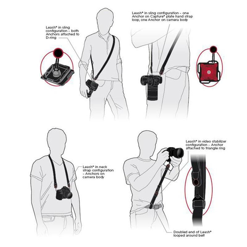 Professional Camera Holster Adjustable Quick Release Camera Strap (19-60in)
