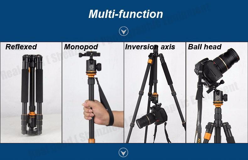 Professional Aluminum Tripod/Monopod - Max Loading 6Kg