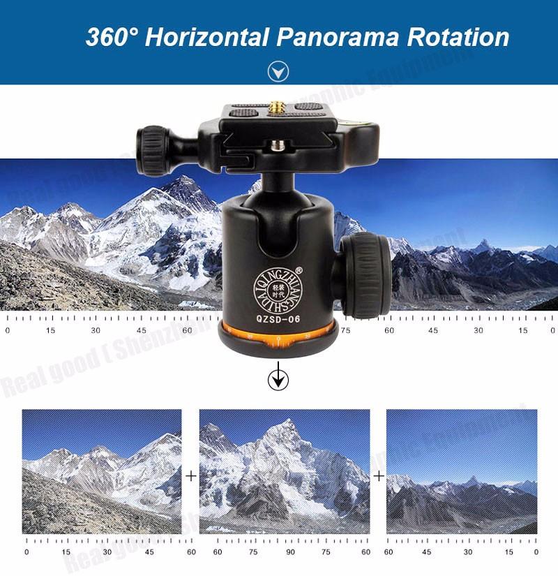 Professional Aluminum Tripod/Monopod - Max Loading 6Kg