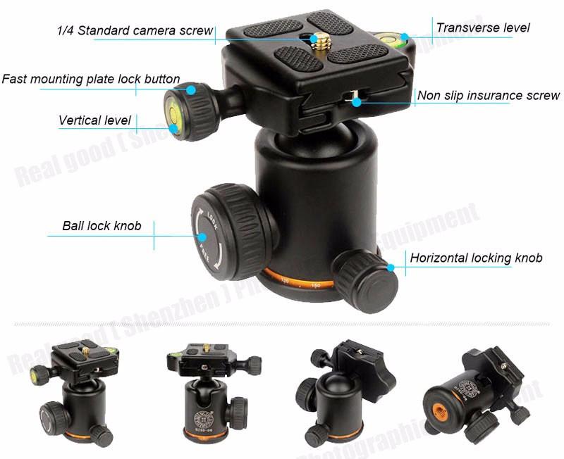 Professional Aluminum Tripod/Monopod - Max Loading 6Kg