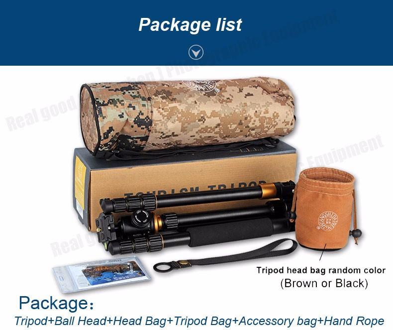 Professional Aluminum Tripod/Monopod - Max Loading 6Kg