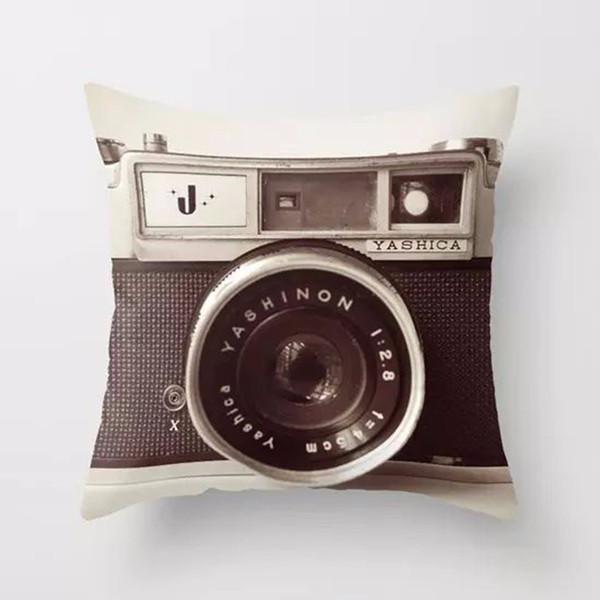 3D Camera Throw Pillow Cover (16" x 16")