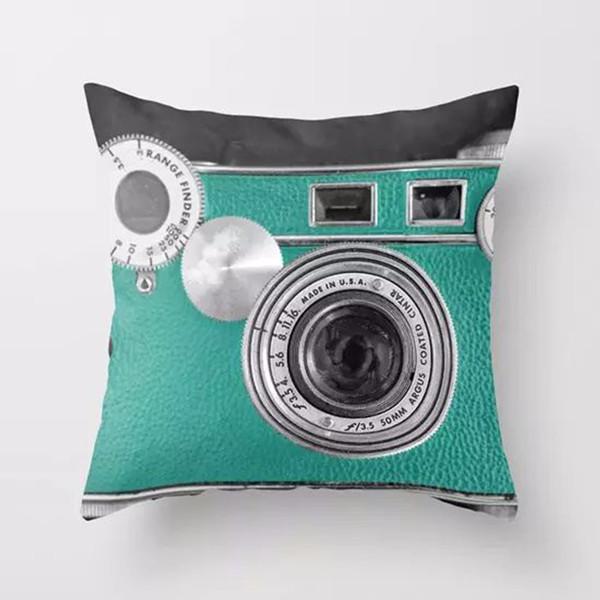 3D Camera Throw Pillow Cover (16" x 16")