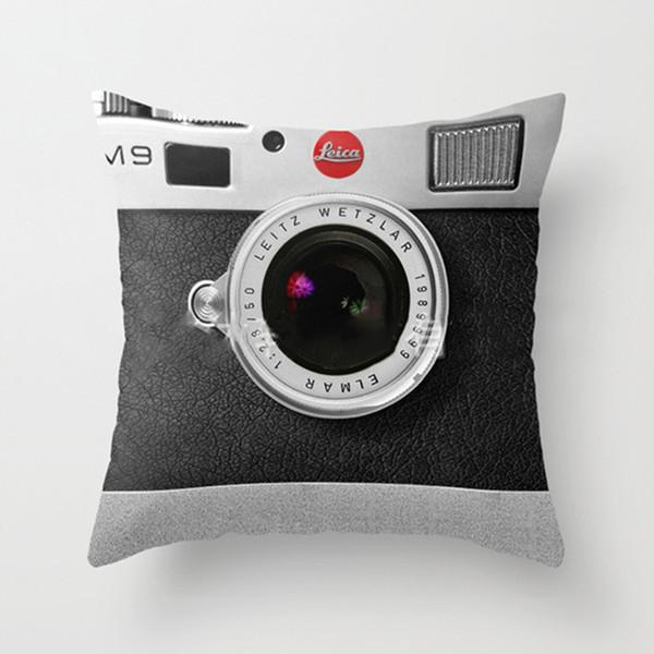 3D Camera Throw Pillow Cover (16" x 16")