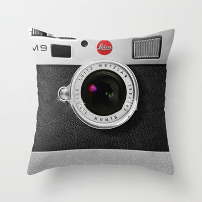3D Camera Throw Pillow Cover (16" x 16")
