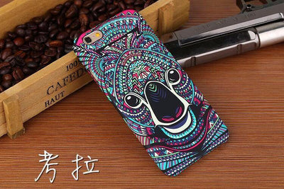 Glow-In-The-Dark Animals Pattern Hard Back Phone Case For iPhone se 5s 6 6s