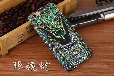 Glow-In-The-Dark Animals Pattern Hard Back Phone Case For iPhone se 5s 6 6s