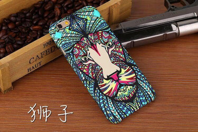 Glow-In-The-Dark Animals Pattern Hard Back Phone Case For iPhone se 5s 6 6s