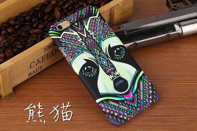 Glow-In-The-Dark Animals Pattern Hard Back Phone Case For iPhone se 5s 6 6s