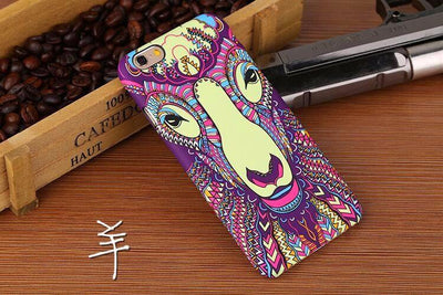 Glow-In-The-Dark Animals Pattern Hard Back Phone Case For iPhone se 5s 6 6s
