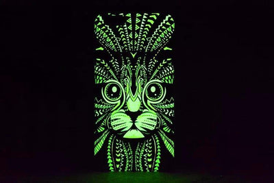 Glow-In-The-Dark Animals Pattern Hard Back Phone Case For iPhone se 5s 6 6s