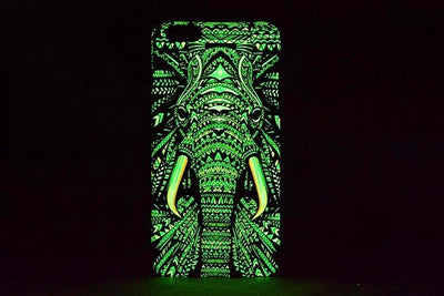 Glow-In-The-Dark Animals Pattern Hard Back Phone Case For iPhone se 5s 6 6s